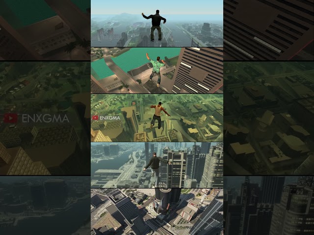 GTA Characters EPIC Free-Fall 🔥 (from Highest Point!)