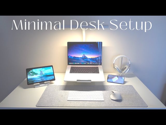 Minimal Desk Setup, unboxing MX Master 3S, Lamicall iPhone MagSafe ring holder