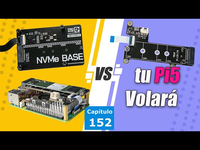 PCIe NVMe para Raspberry Pi 5 ¿cuál es más veloz? Geekworm X1001 vs Pimoroni NVMe Base