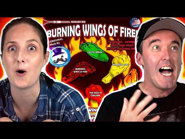 Irish People Try The Burning Wings of Fire Challenge (16 Million Capsaicin Extract!)
