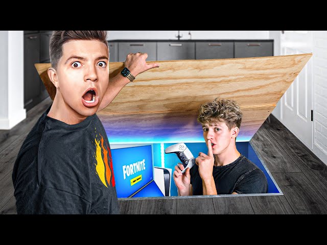 I Built Hidden Rooms in YouTuber's Houses! (shhh)