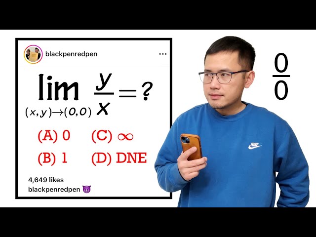 My first calculus 3 limit on YouTube