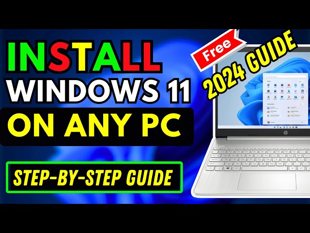 How To Install Windows 11 2024  || Upgrade Windows 10 To Windows 11 (2 Methods)