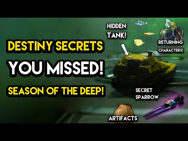 Destiny 2 - NEW SECRETS YOU MISSED! Red War, Mystery Sparrow, Hidden Characters and MORE!