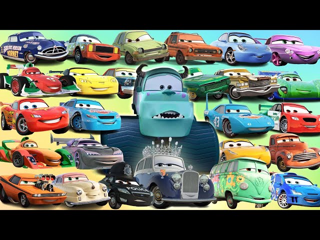 Looking For Disney Pixar Cars Lightning Mcqueen, Rip Clutchgoneski, Hudson Hornet, The Queen, Sally
