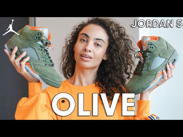 BACK for the first time since 2006! Air Jordan 5 Olive On Foot Review and How to Style