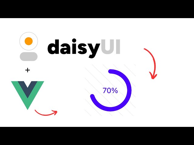 daisyUI Radial Progress for Vue.js (circular progress indicator)