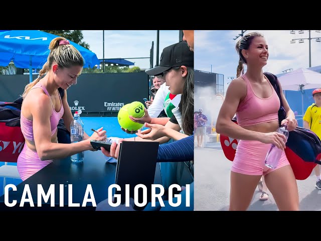 Camila Giorgi | Cute Even After Practice!