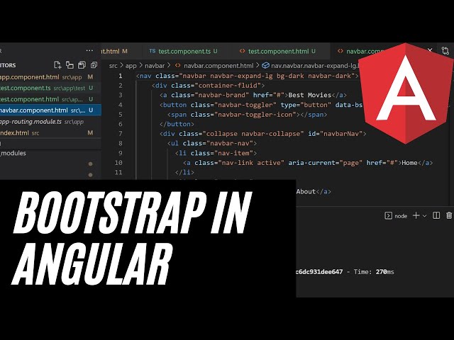 Adding Bootstrap and a Navbar to Angular App - Relearning Angular Part 9