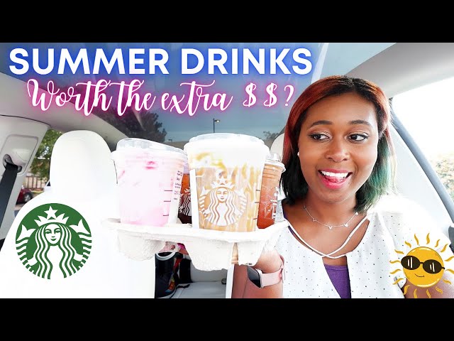 Trying the Starbucks Summer Menu Remix Drinks