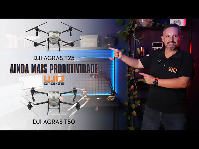 DJI Agras T25 e T50 - Tudo sobre a nova geração de Drones Agrícolas Pulverizadores