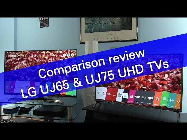 LG UJ65 and UJ75 UHD 4K TV comparison review