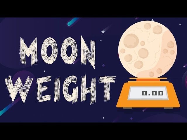 How much does the moon weigh ?