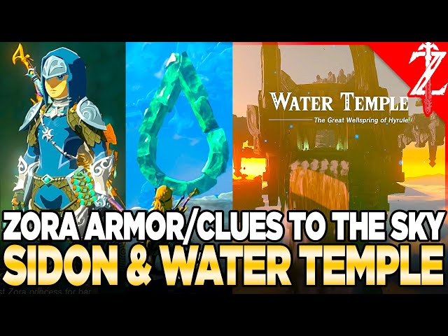 All Zora Armor, Clues to the Sky, Sidon & The Water Temple - Tears of the Kingdom Walkthrough Part 3