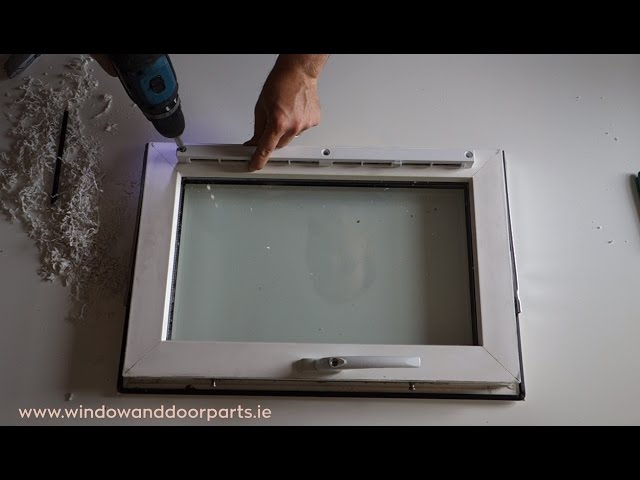 How to retro fit a trickle vent in a uPVC window