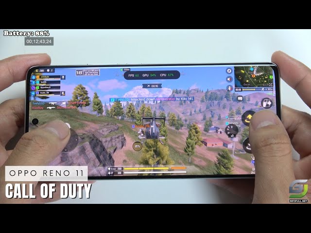 Oppo Reno11 5G test game Call of Duty Mobile CODM | Dimensity 7050