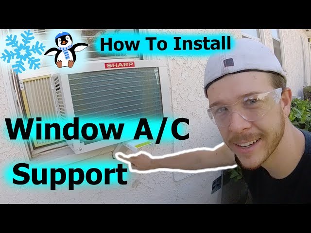 How To Install Window Air Conditioner Support Bracket -Jonny DIY