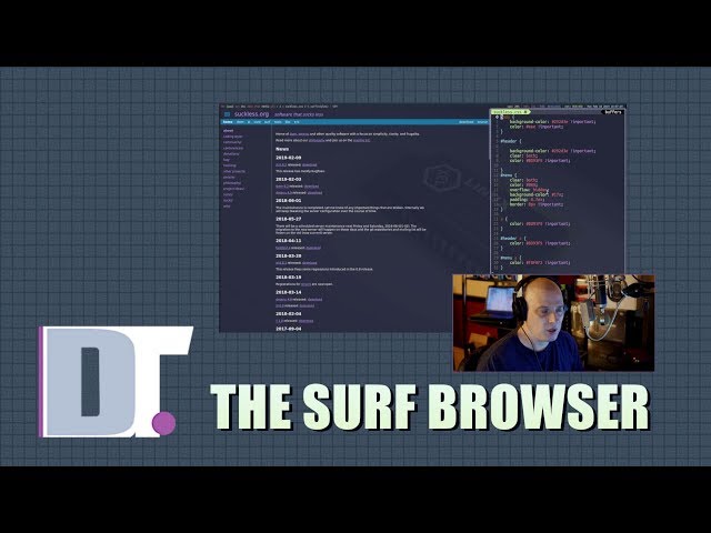 The Surf Browser - Bookmarks, Stylesheets and Tabs