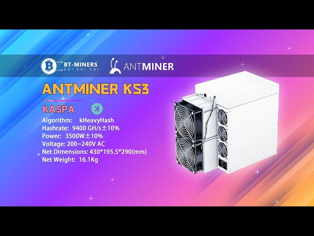 Bitmain Antminer KS3 KAS Miner Setup