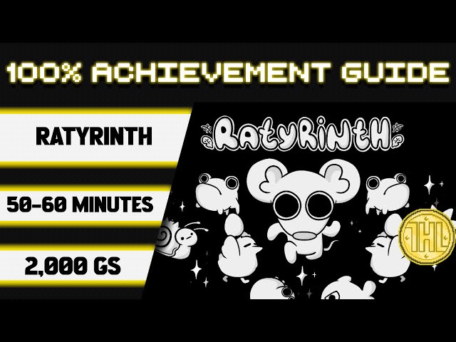 Ratyrinth 100% Achievement Walkthrough * 2000GS in 50-60 Minutes *