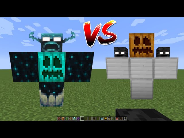 what if you create a WARDEN STORM vs GOLEM BOSS in MINECRAFT (part 38)