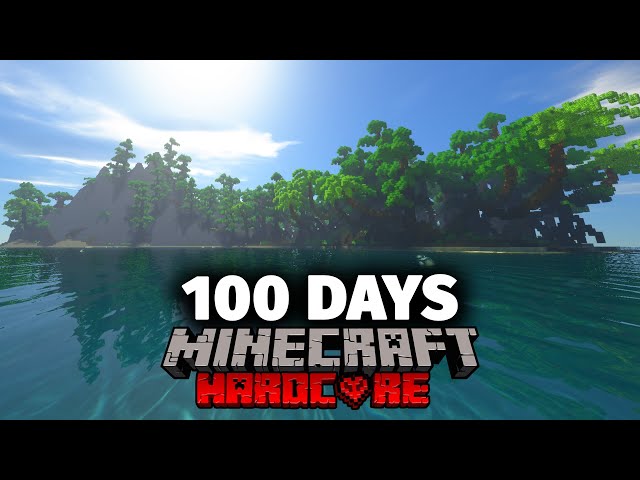 I Survived 100 Days on a Deserted Island in Hardcore Minecraft