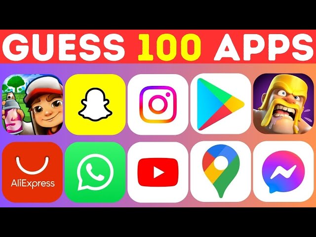 🔍 Guess the Logo in 3 Seconds | 100 Famous Apps Logo Quiz 🎮 | The Quiz Ocean