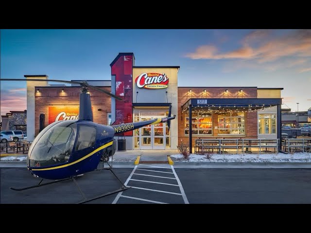 Flying my Helicopter to Raising Canes!!