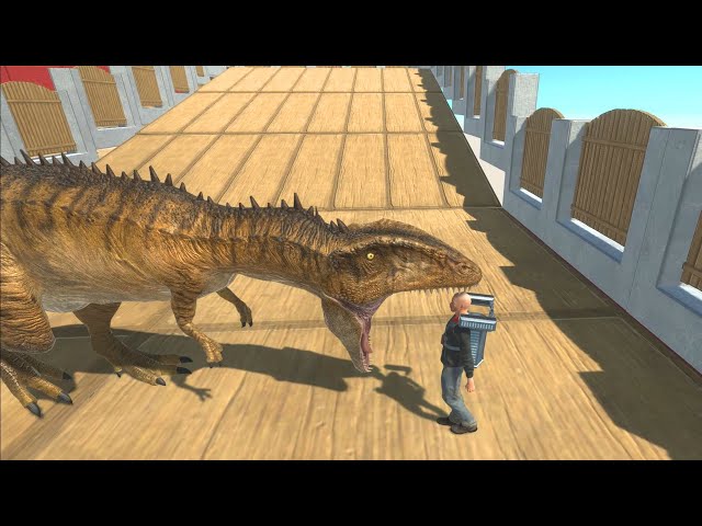 Carcharodontosaurus vs All Humans — Death Run — ARBS 1.0 Update