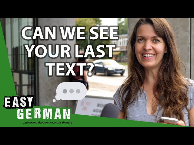 Writing Text Messages in German | Easy German 419