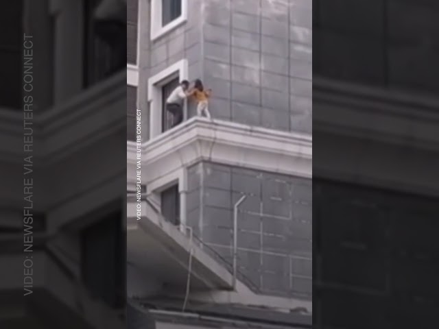 Army veteran risks life to rescue girl from 5th floor window ledge
