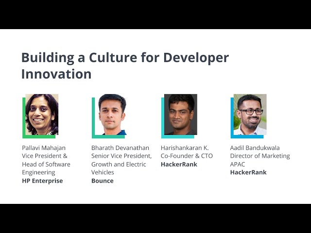 Building a Culture for Developer Innovation
