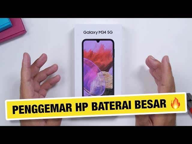 ⚡️ HP Samsung Baterai 6000 mAh!! Unboxing Samsung Galaxy M34 5G Indonesia