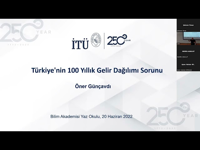 Türkiye'nin 100 yıllık gelir dağılımı sorunu - Öner Günçavdı