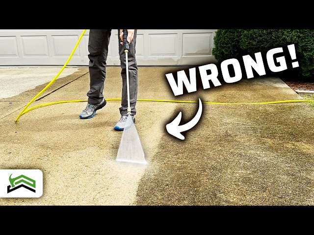 How To Pressure Wash A Concrete Driveway