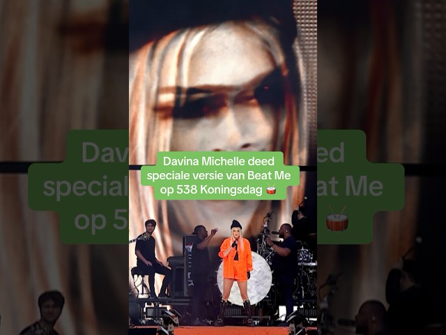 Davina Michelle en brassband met speciale versie van Beat Me! 🥁 | #tbt #short #538koningsdag