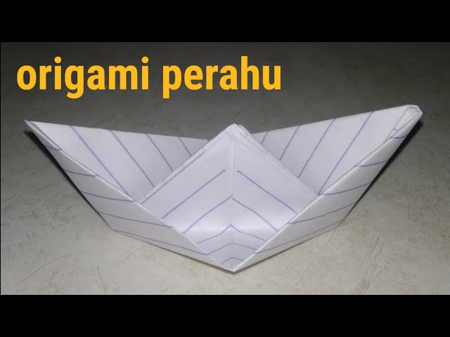 cara membuat perahu kertas