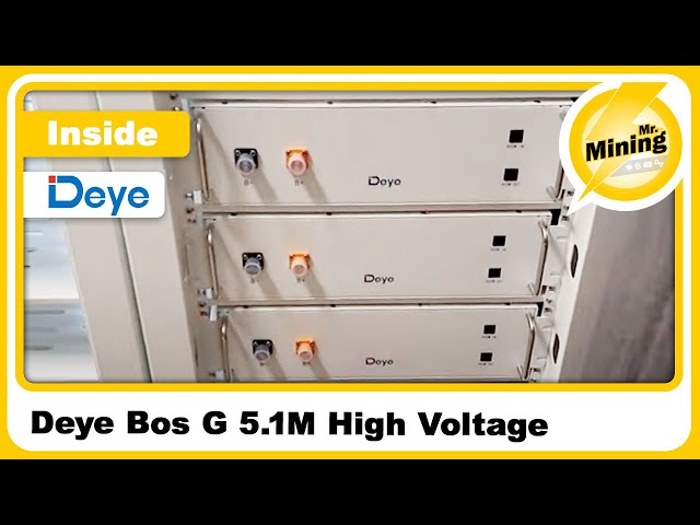Inside vom Deye Bos G 5.1M High voltage Batterie & DIY ESS Container