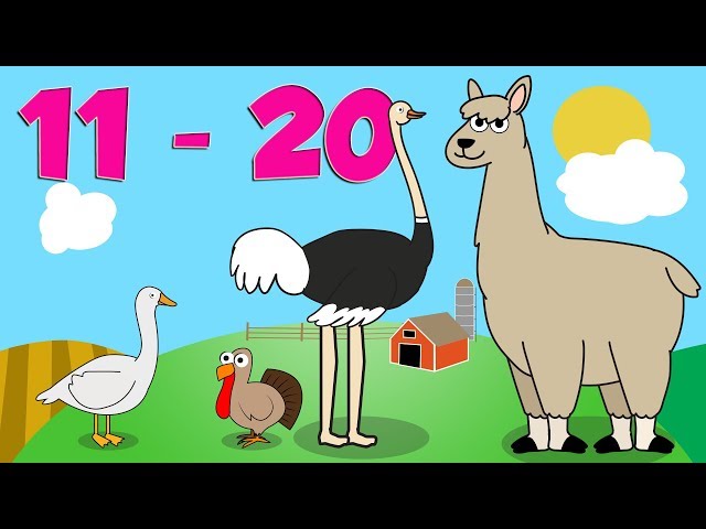 Learn to Count 11 to 20 with Number Farm | Toddler Fun Learning