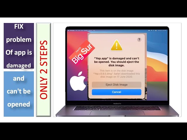 ((SOLVED)) "app is damaged and can't be opened" only 2 steps to open the apps on macOS Big Sur
