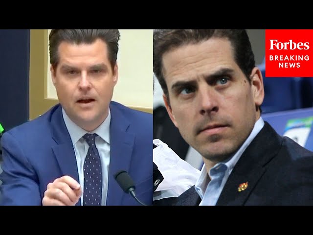 BREAKING: Matt Gaetz Claims He Has Contents Of Hunter Biden's Laptop, Attempts To Enter Into Record
