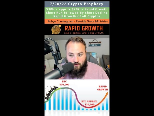 Bitcoin $30k to $20k to Rapid Growth prophecy - Robyn Cunningham 7/20/22