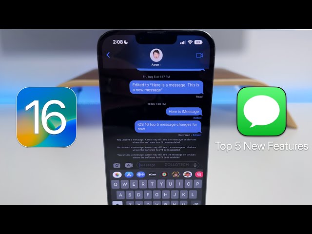 iOS 16 Messages - Top 5 New Features and Changes