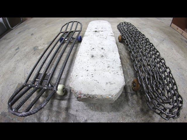 THE 3 HEAVIEST SKATEBOARDS IN THE WORLD!