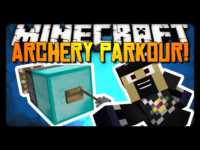 Minecraft: BOW ASSISTED PARKOUR CHALLENGE!