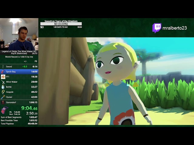 Wind Waker HD Any% (Restricted) in 1:06:11 (WR)