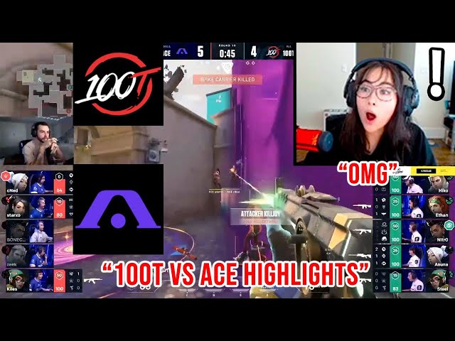 KYEDAE & NADESHOT REACTS TO 100T vs ACEND- HIGHLIGHTS - VCT Stage 3: Masters-Berlin Quarter Final