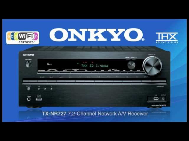 ONKYO TX-NR727 Built-In Wireless & Bluetooth THX Audio Streaming. Wow!