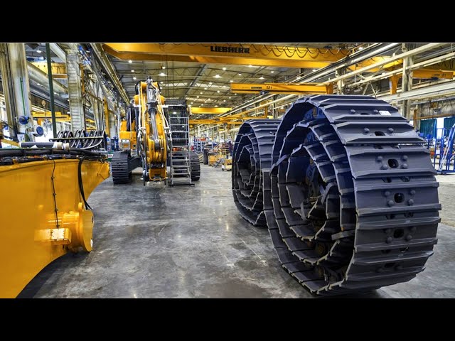 Liebherr Excavator Factory Tour - Production In France