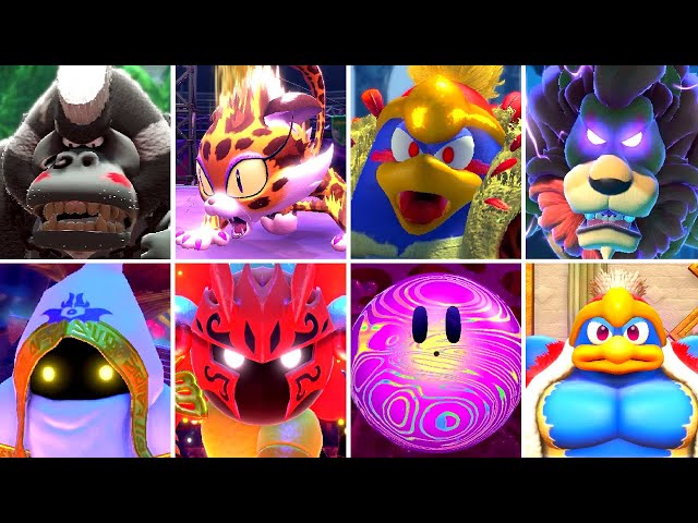 Kirby and the Forgotten Land + Kirby Star Allies - All Bosses